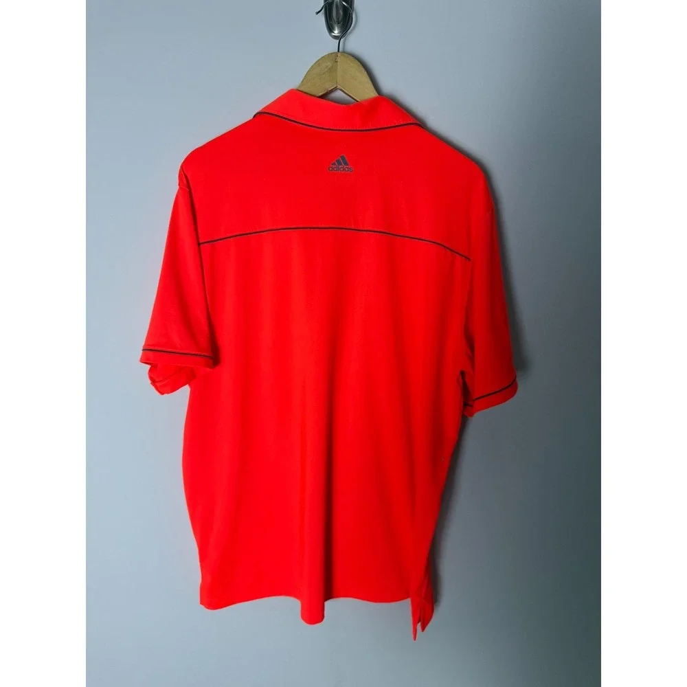 Adidas Golf Short Sleeve Polo Men's L Red Collared‎ Breathable